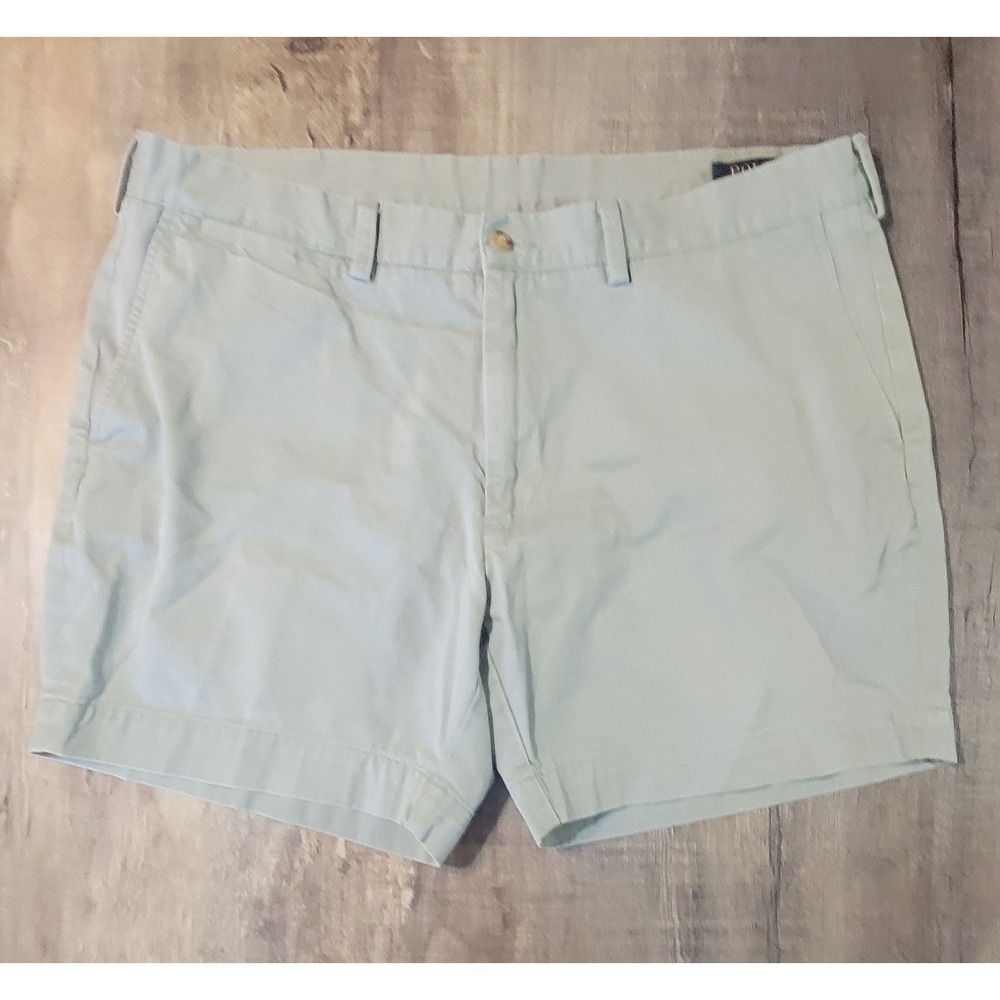 Polo Ralph Lauren Mens Classic Fit 6 Inch Chino Shorts Size 38 Mint Green Cotton